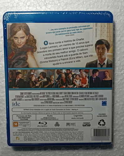 As Vantagens De Ser Invisível Blu Ray Lacrado Original Raro