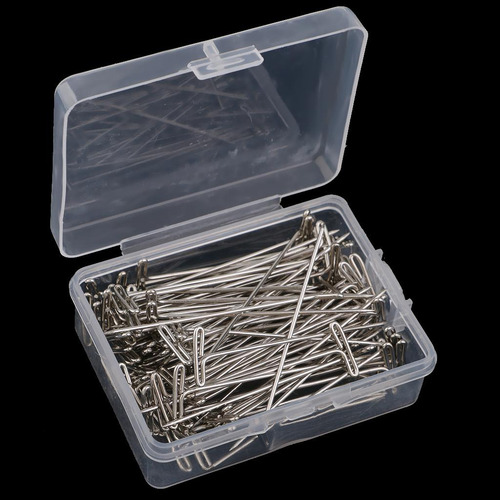 2 T-pins De Metal Para Peluca 50 Mm