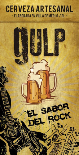 Cerveza Artesanal Gulp! (el Sabor Del Rock) 