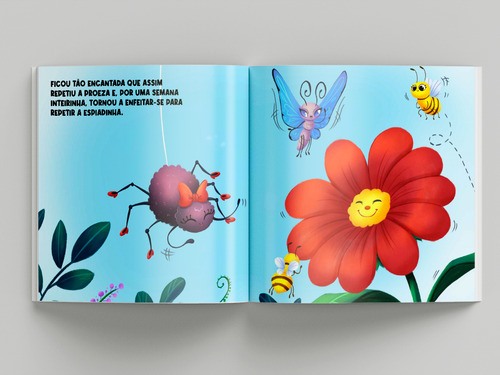 Livro Dona Aranha Curiosa de Izildinha Houch edição 1 Capa Dura 2024 Em Português Editorial On Line