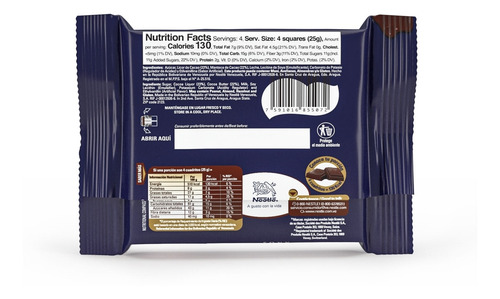 Imagen 3 de 9 de Savoy® 75 Aniversario Chocolate Oscuro De 100g