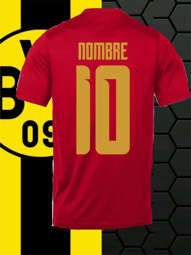 Borussia Dortmund Camiseta Con El Nro Y Nombre Que Elijas