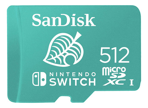 Tarjeta de memoria Sandisk microsd Nintendoswitch de 512 GB