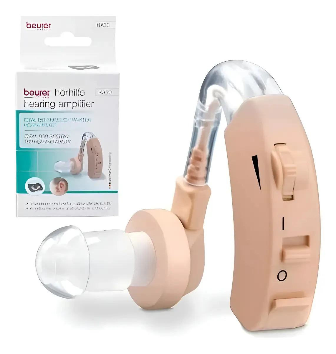 Beurer Ha20 Audifono Retroauricular Digital Amplifica Sonido Rosa Pálido