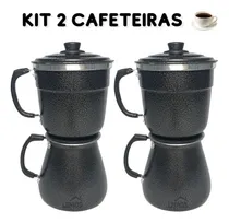 Comprar Kit 2 Cafeteiras Para Fogão Italiana Aluminio Econômica Café