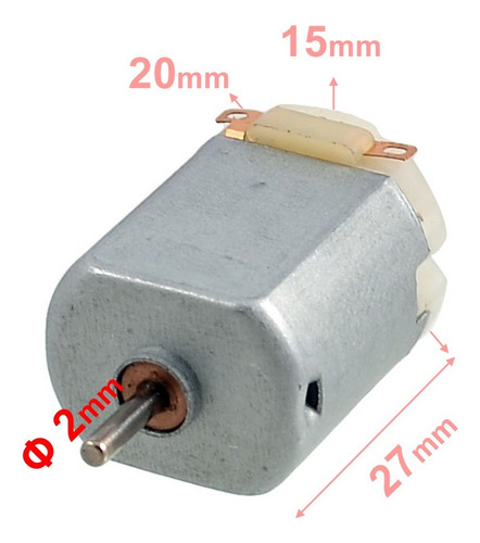 Tecneu 5 Piezas Motor 3v ~ 6v Micro Dc Pequeño 5v Arduino