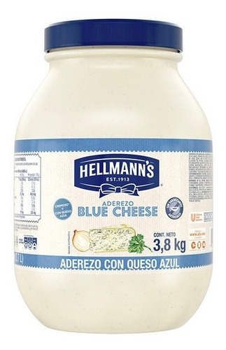 Aderezo Blue Cheese Hellmanns Galon 3.7 Kg
