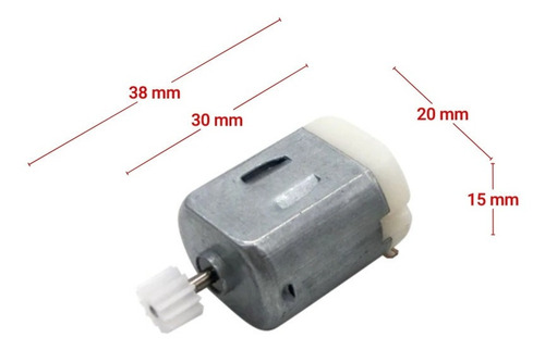 Motor Dc 3 ~ 6v Engranaje Componentes Proyecto Electrónica