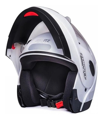 Capacete Taurus Zarref Classic V4 Preto / Branco / Fosco