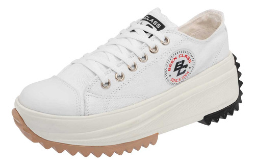 Tenis Chunky Been Class 16675 Para Mujer Color Blanco E6