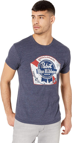 La Marca Retro Vintage Tri-blend Pabst Blue Ribbon Tee Strea