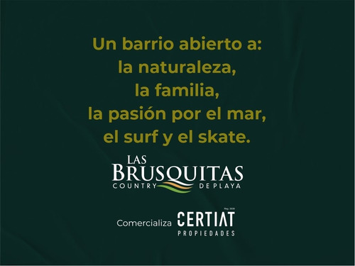 Imagen 10 de 11 de Venta De Lote Las Brusquitas Country De Playa