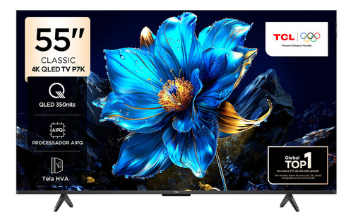 Tcl Qled Smart Tv 55 55p7k 4k Uhd Google Tv