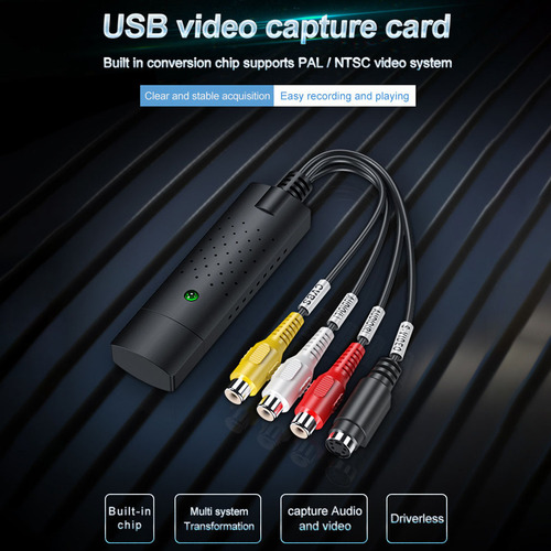 Conversor Vhs Para Digital Usb 2.0 Video & O Capture Card