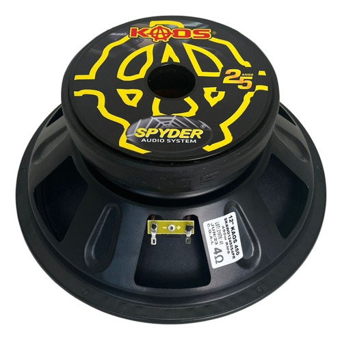 Alto Falante 12'' Kaos 450 Bass 4 Ohms 450 Rms Spyder Cor Preto