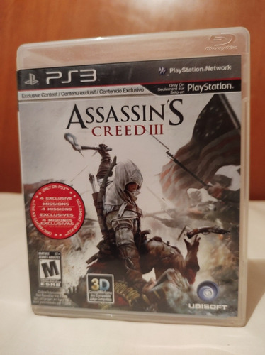 Assassins Creed Iii 3 Ps3 (con Manual) En Español 