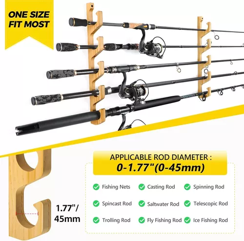 H5 Horizontal Fishing Rod/pole Holders, Fishing Pole Holders