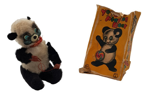 Oso Panda Juega Con Yoyo Vintage De La Marca Ngt De Japon 
