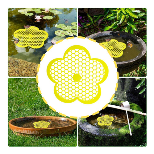 Float Bee Island Waterer Para Polinizadores Sedientos Baño