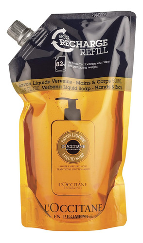 L'occitane Verbena Jabon Liquido Recargable  16.9 Onzas