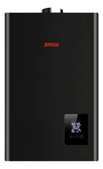 Calefón Peisa Digital A Gas 14 Lts Tbf Forzado Negro Gn