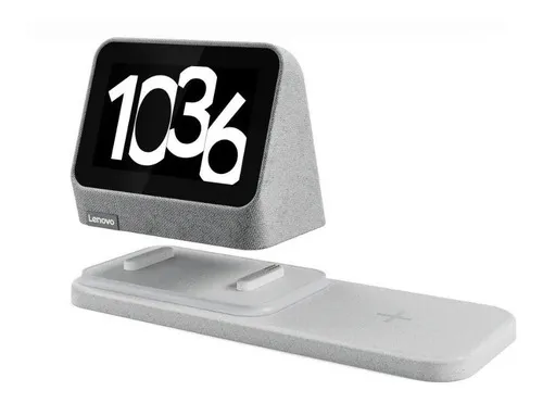 Bocina inteligente Lenovo Smart Clock con asistente virtual Google