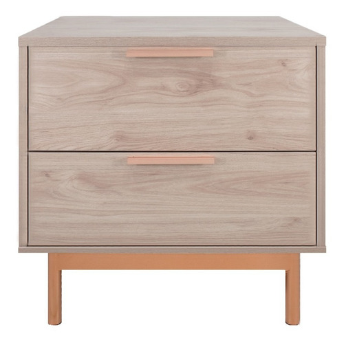 Buro Mesa Lateral Mundo In Tramonti Cómoda Cajonera 50x40 Cm Color Encino