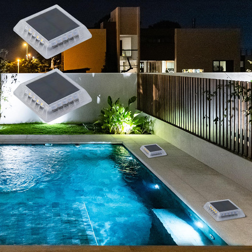 Luces Solares Para Terraza Al Aire Libre, Ip68 Impermeables,