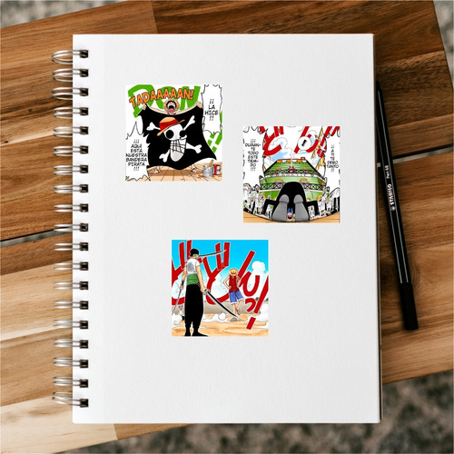 Imagen 3 de 4 de Sticker One Piece 1 - Combo X 12 Sticker Manga - Animeras