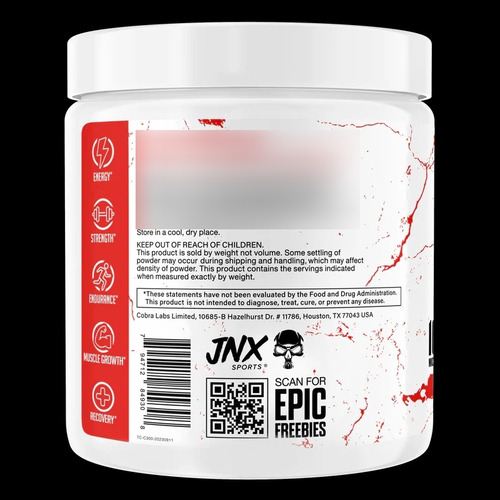 Creatina The Curse 300 Gramos (60 Serv) Micronizada