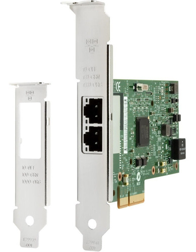 Imagem 1 de 1 de Placa Rede Intel Gigabit Dual 2 Portas 1000mbit Pcie I350-t2