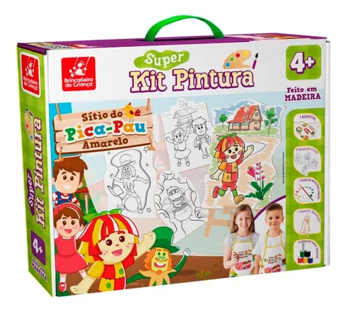 Kit De Pintura Em Madeira Infantil Com Desenhos Unicórnio - Nig