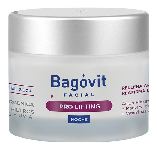 Crema Facial Bagovit Piel Seca Pro Lifting Noche - 55gr