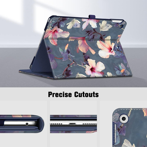 Funda Para iPad 9a/8a/7a Gen Fintie Azul Soporte Ajustable