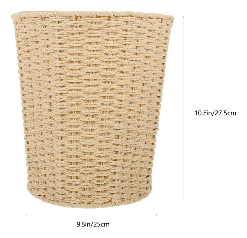 Cesta De Almacenamiento De Mimbre Para Ropa Sucia