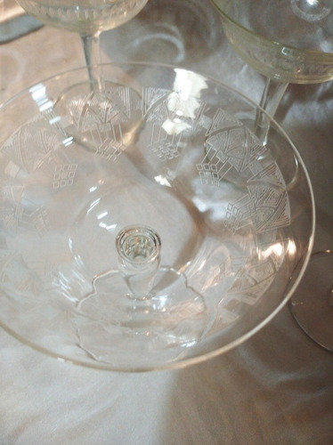 Juego Copas Brindis Champagne O Sidra, 4 (Usado)