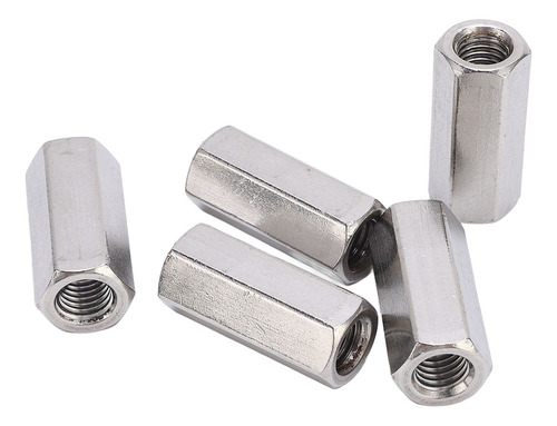 Tuerca De Acoplamiento Hexagonal M12 De Acero Inoxidable, 5