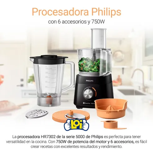 Procesadora philips con licuadora deals