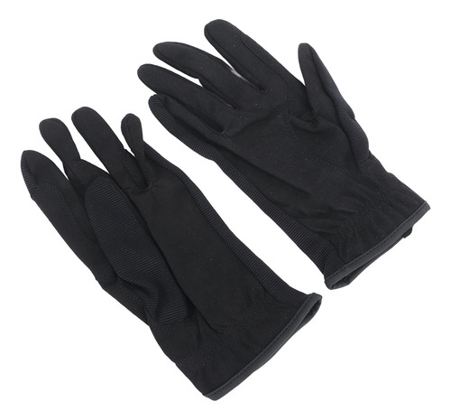 Guantes De Equitación Para Hombre Y Mujer, 1 Par, Negros, An