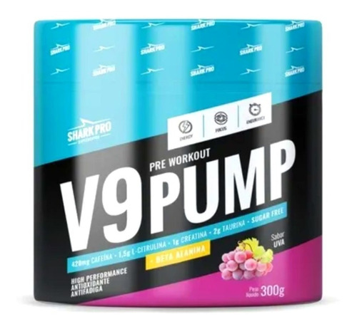 V9 Pump 300g Shark Com Beta Alanina