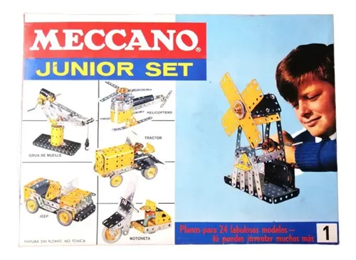 MECCANO SET 3 MAQUINAS ENGRANAJES