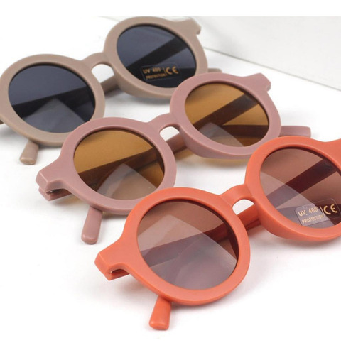 Wv Pa Nuevo 2 Gafas De Sol Redondas For Bebé, Anti-uv, For