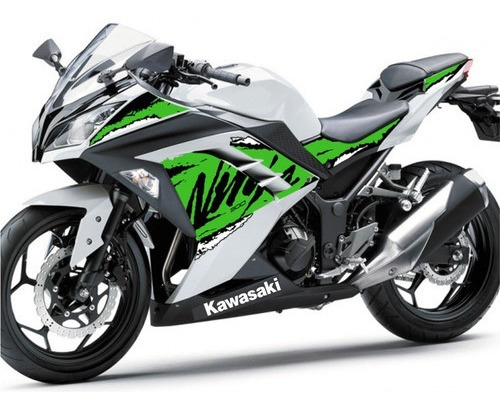Kit Adhesivos Kawasaki Ninja 300r 2012/2019 #01 Mk Motos