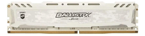 Memória RAM Ballistix Sport color white  8GB 1 Crucial BLS8G4D26BFSCK