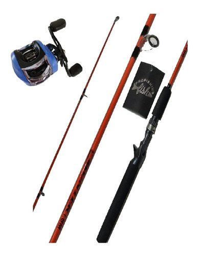 Reel Huevito + Caña  Ideal Pesca Liviana Baitcasting 