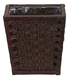Cesta De Basura Mimbre Papel Para Dormitorios Y Baños