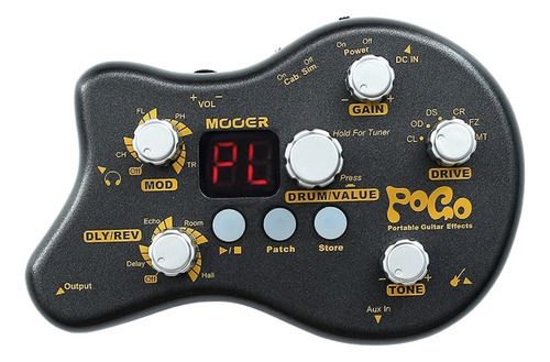 Procesador Multiefectos For Guitarra Eléctrica Mooer Pogo