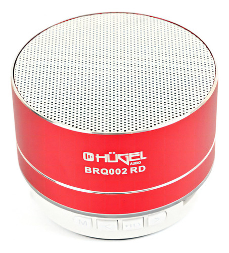 Parlante Bluetooth Hügel Brq002 Portatil 3w Rojo Cuota