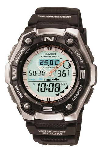 Casio Reloj Digital Deportivo Termómetro Resistent Agua 200m