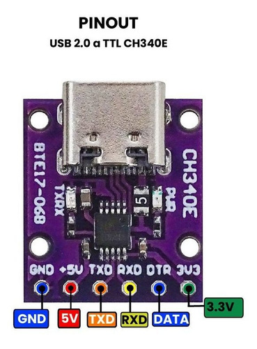 Bte17-06b Módulo Usb 2.0 A Ttl Ch340e